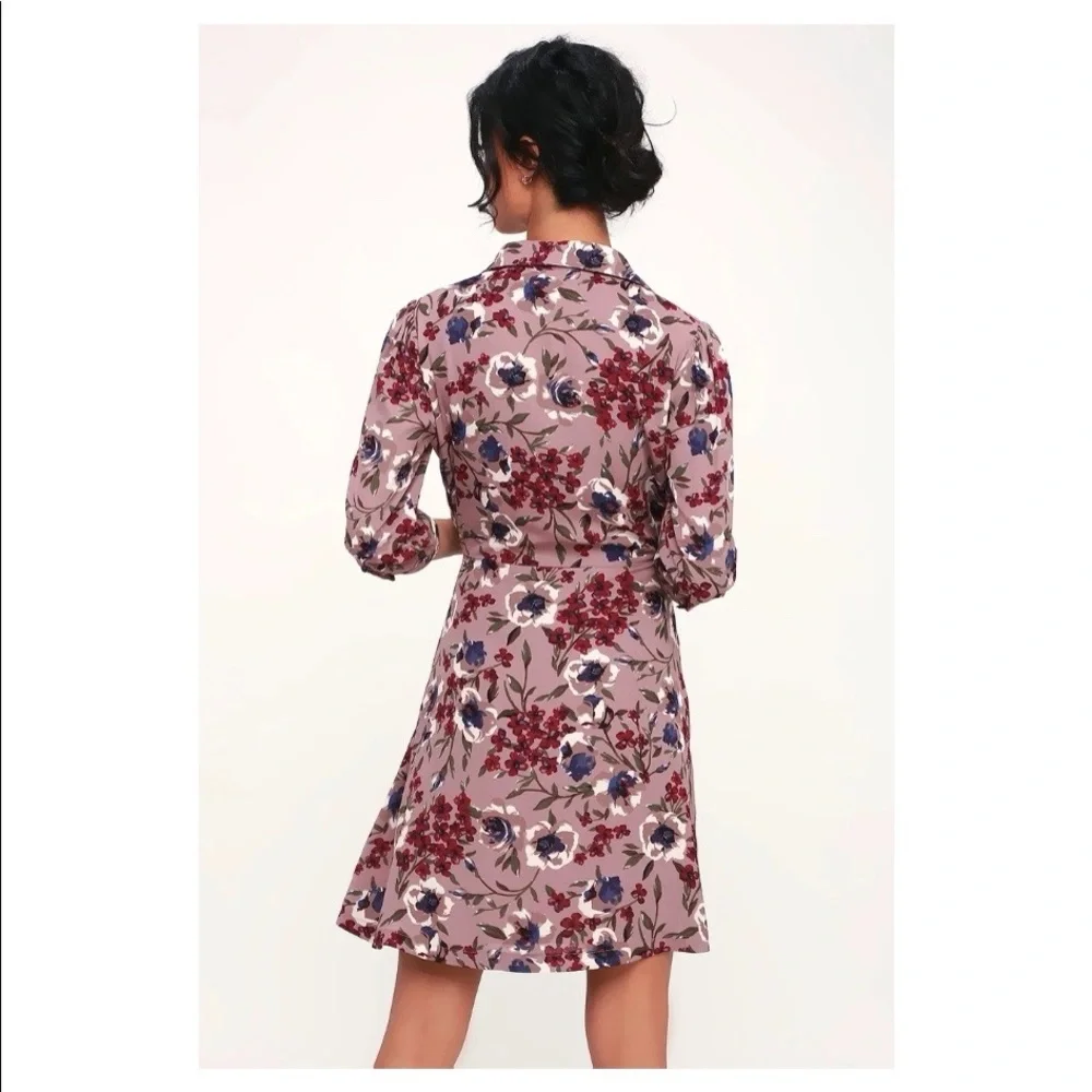 Lulus Floral Print Button-Up Dress - Picture 3 of 4